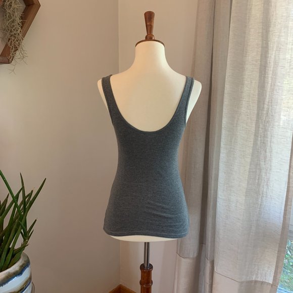 Express Sexy Basics Sequined Gray Tank XS - Picture 5 of 5